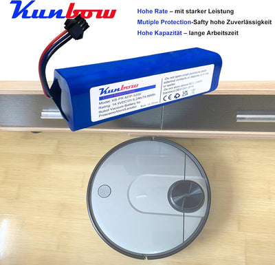 kunbow 5200mAh Li-Ion Akku, Ersatzakku für Proscenic M7 Pro, LDS M7 Pro, M8 Pro, M7 Max, U6, Xiaomi