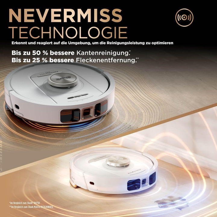 Shark PowerDetect 2-in-1-Saug- & Wischroboter, NeverTouch Pro 60 Tage, Selbst-Entleerung, Befüllung