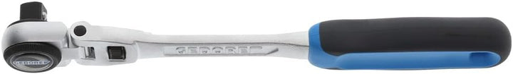 GEDORE Gelenk-Umschaltknarre, für 1/2 Zoll, 12,5 mm Antrieb, Schwenkkopf 180degree, 5degree Rückschw