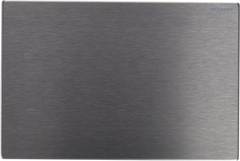 Geberit - Geberit Sigma Blindplatte, verschraubbar: Edelstahl gebürstet (115.764.FW.1) Silber, Silbe
