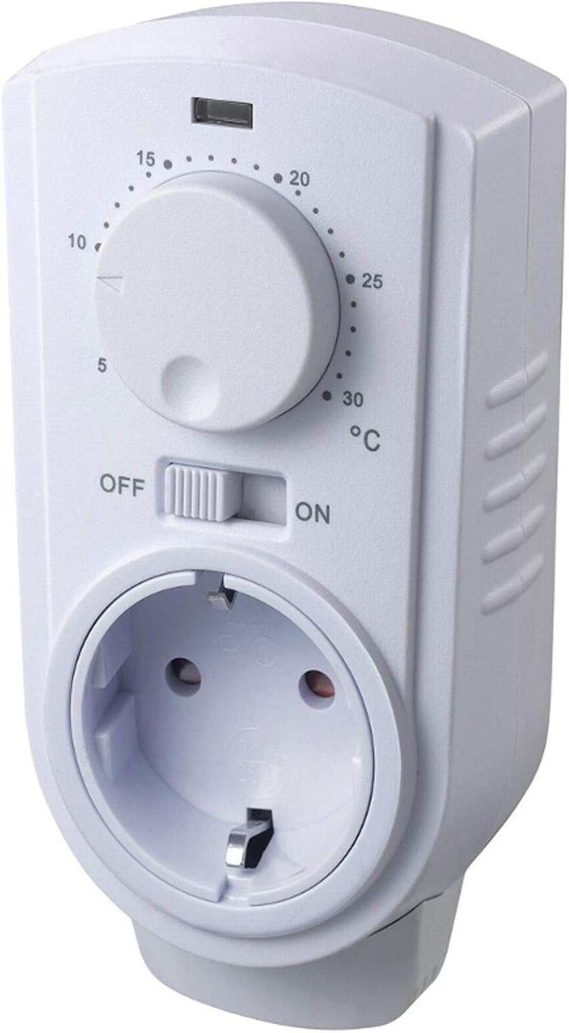 ST35 Analog Thermostat-regler Steckdosen-Thermostat mit Fühler, Heizen