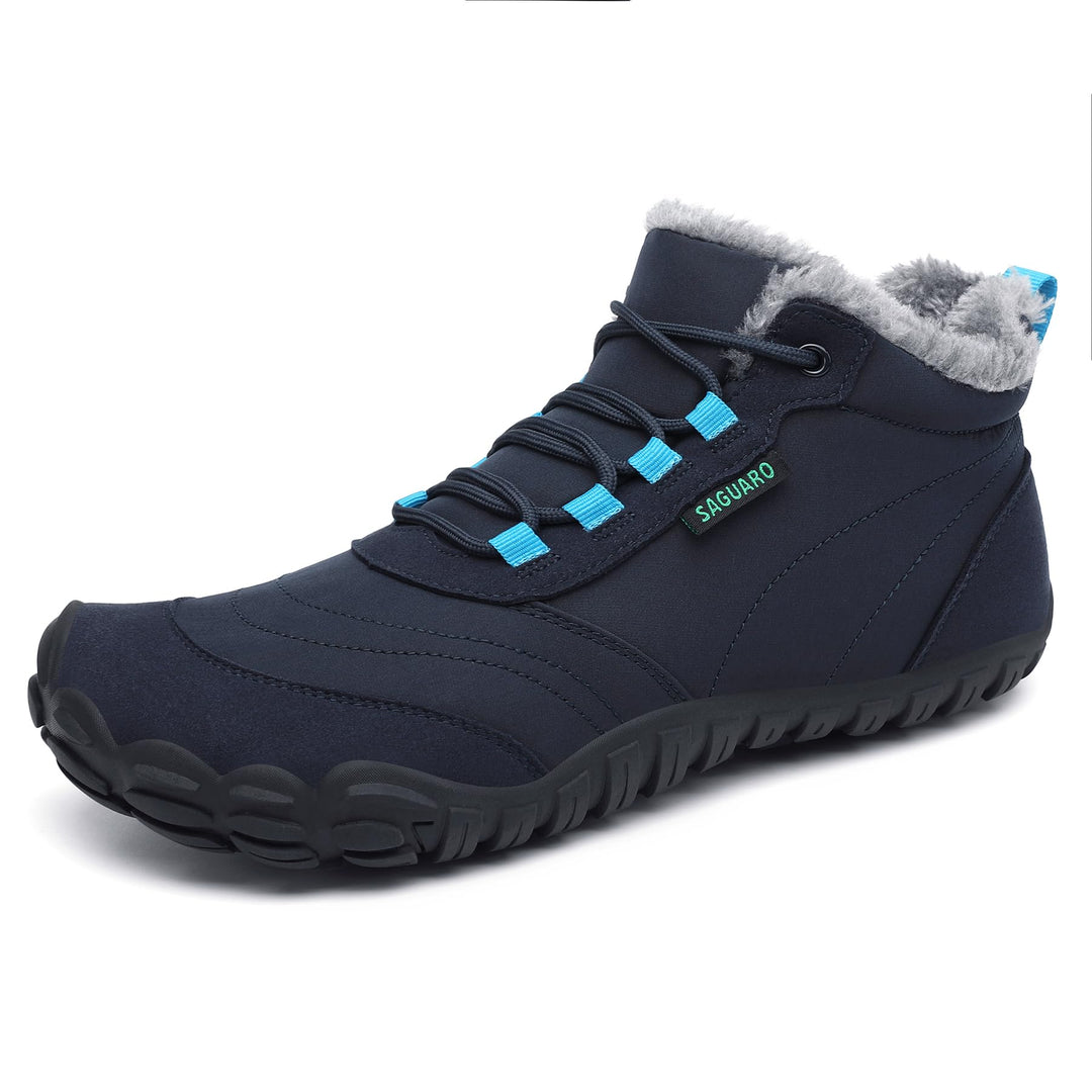 SAGUARO Barfussschuhe Winter Warm Wasserdicht Gefüttert Winterschuhe für Damen Herren Gr.36-46 39 EU