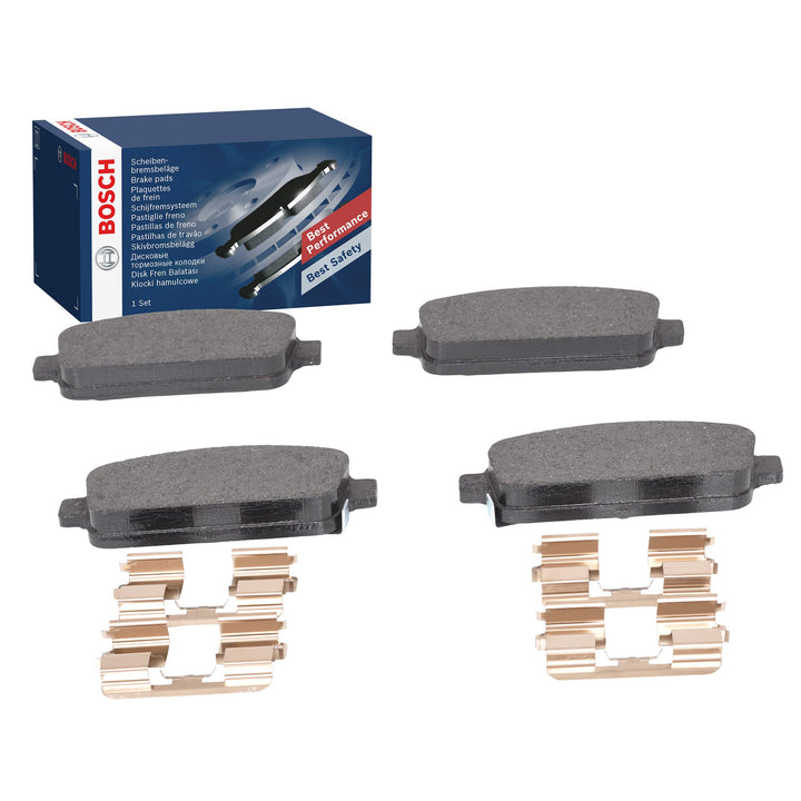 Bosch BP1357 Bremsbeläge - Hinterachse - ECE-R90 Zertifizierung - vier Bremsbeläge pro Set
