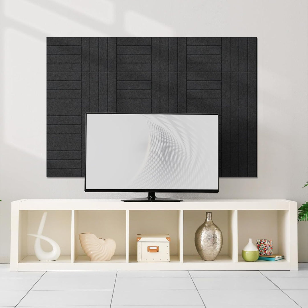Vieshful 10 Stück Akustikpaneele Selbstklebend – 30x30x1cm Schallschutzplatten & Wandpaneele selbstk