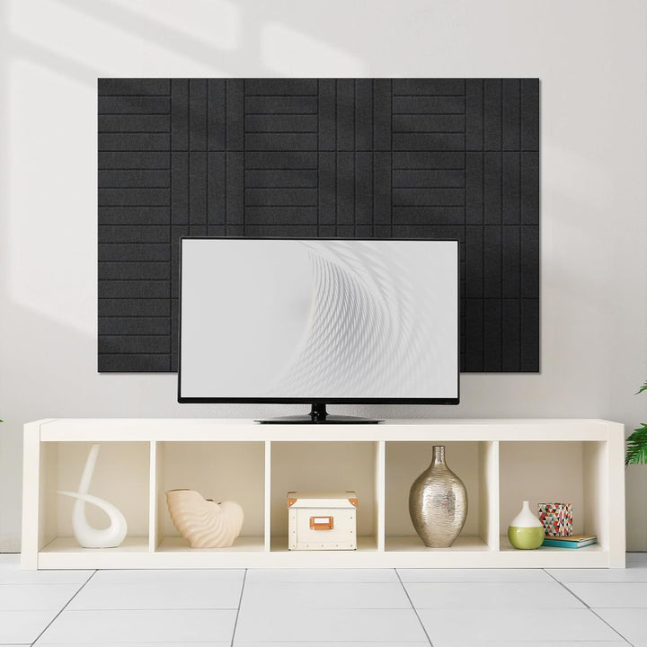 Vieshful 10 Stück Akustikpaneele Selbstklebend – 30x30x1cm Schallschutzplatten & Wandpaneele selbstk