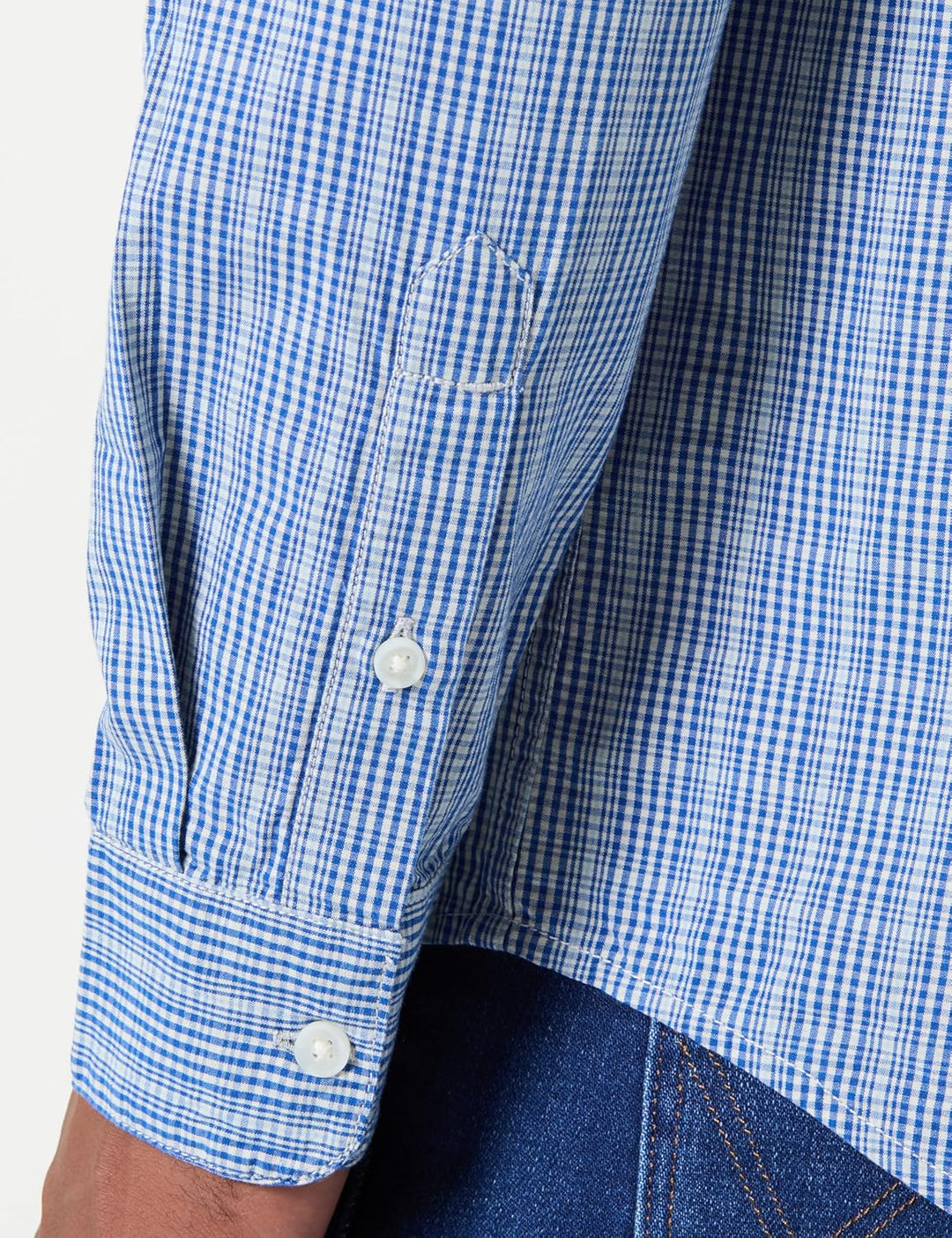 Wrangler Herren Shirt S Blau, S Blau