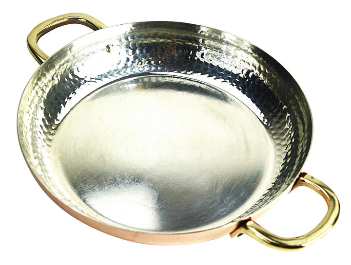 CopperGarden Kupferpfanne 28 cm mit Griffen I Mit Zinn beschichtete Pfanne aus Kupfer zur idealen Wä