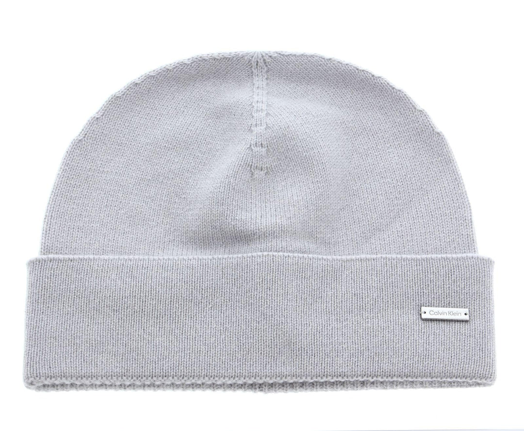 Calvin Klein Cashmere Knits Beanie Cement