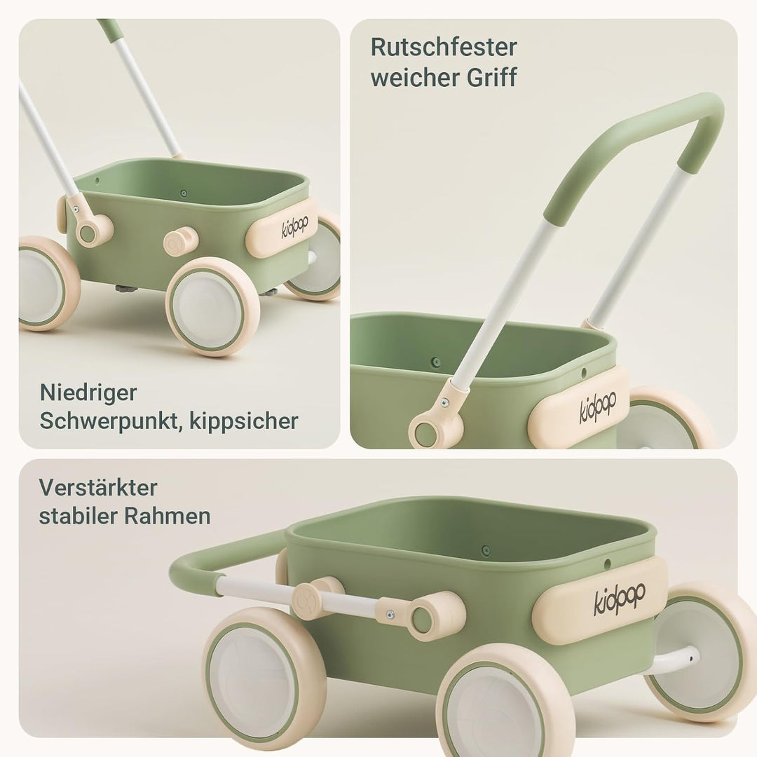 Kidpop PULA Schiebewagen für Babys, Balance-Lauflernwagen für Jungen &amp; Mädchen, ab 7 Monaten bis 3 J