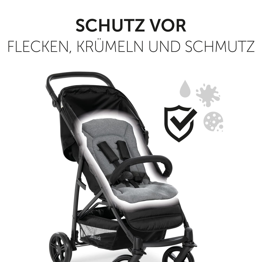 hauck Universal Sitzauflage für Buggys Kinderwagen & Fahrradanhängern aus Atmungsaktiver, Weicher Ba