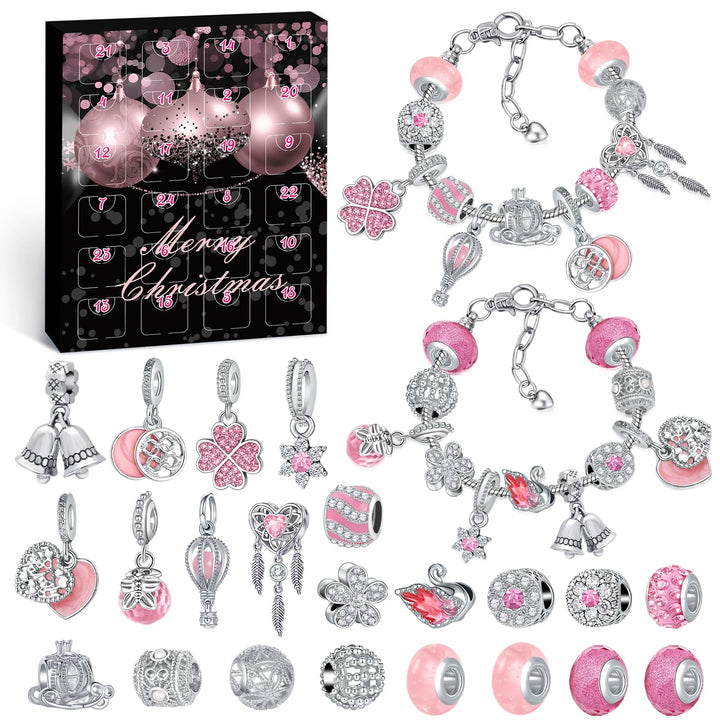 Hymarvo Adventskalender 2024 Schmuck Mädchen, Weihnachtskalender Schmuck Geschenk für Kinder Teenage