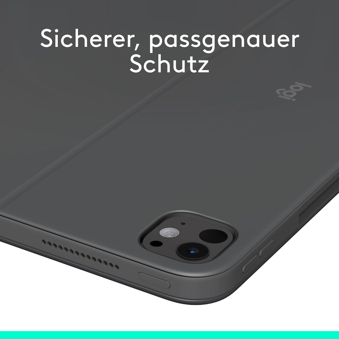 Logitech Combo Touch iPad Pro 13 Zoll (M4) (2024) Tastatur-Case – Abnehmbare Tastatur mit Hintergrun