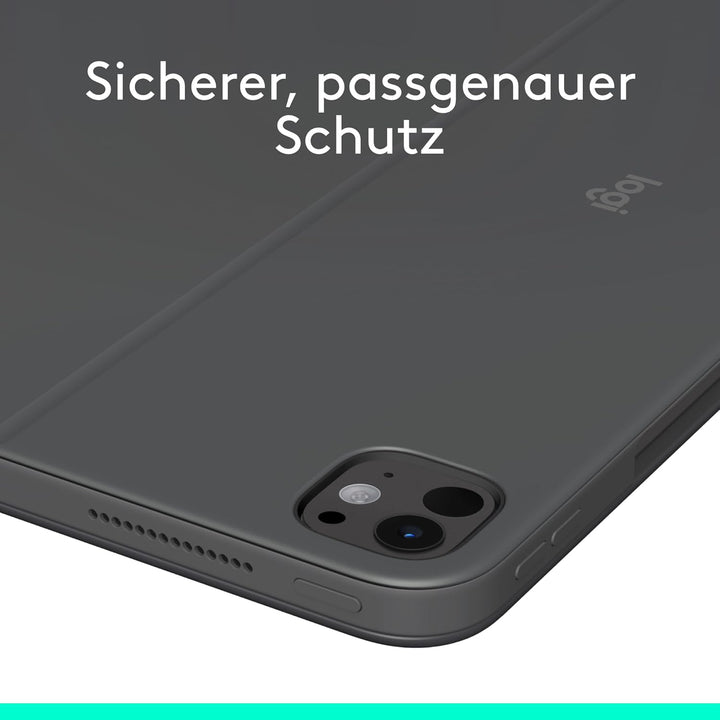 Logitech Combo Touch iPad Pro 13 Zoll (M4) (2024) Tastatur-Case – Abnehmbare Tastatur mit Hintergrun