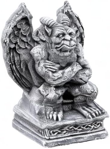 stoneandstyle Steinfigur Torwächter Gargoyle hockend frostfest wetterfest Steinguss