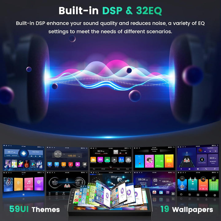 8 Core 6G+128G DSP Hikity Android Autoradio für VW Golf 5 6 Passat Tiguan Polo Caddy Seat, 7" Touchs