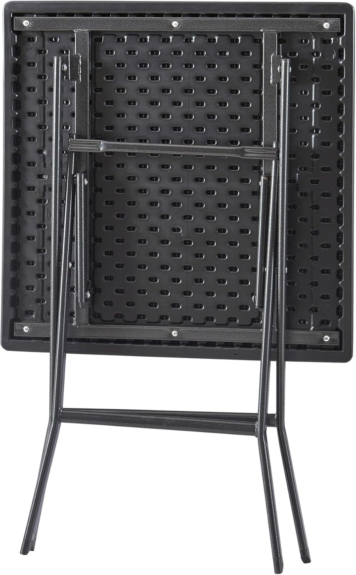 [en.casa] Klapptisch Mark Gartentisch Campingtisch klappbar 61,5 x 61,5 x 73 cm quadratisch Picknick