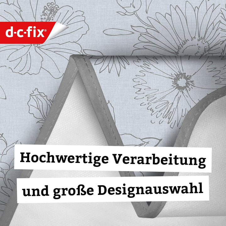d-c-fix Wachstuchtischdecke – Palmas grau (150 x 250 cm oval) – Tischunterlage für Küchen- und Essti