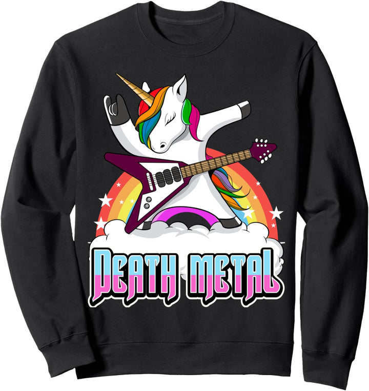 Death Metal Einhorn Heavy Metal Hard Rock Sweatshirt