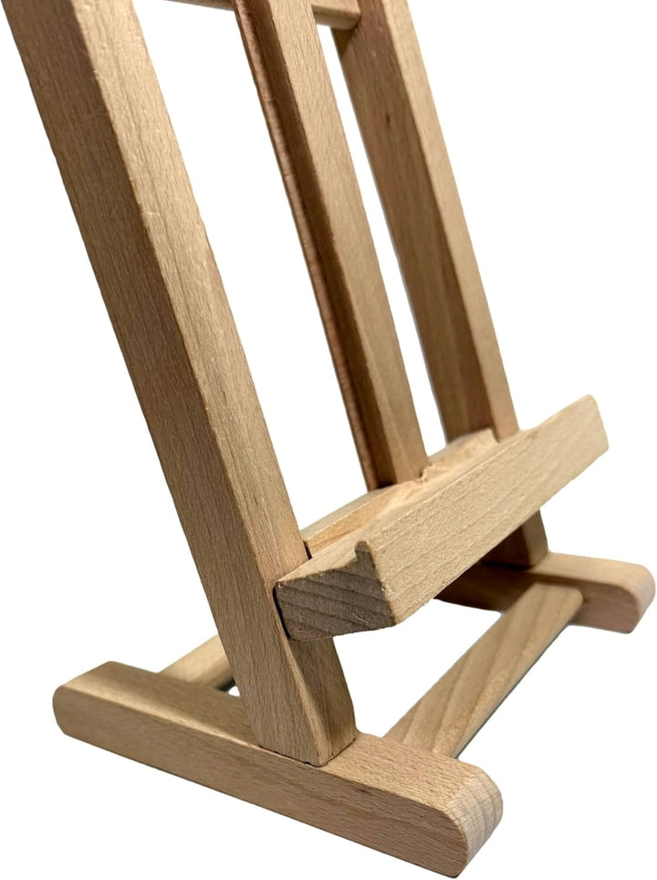 Wooden World – Holzstaffelei 40 cm – Verstellbare Tischstaffelei für Malerei und Präsentation – Stän
