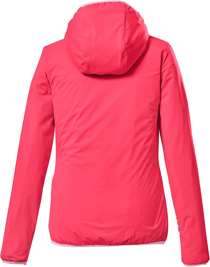 Killtec Mädchen Kos 229 Grls Jckt 2-Lagen-Funktionsjacke/Outdoorjacke mit Kapuze, packbar 116 Rosa,