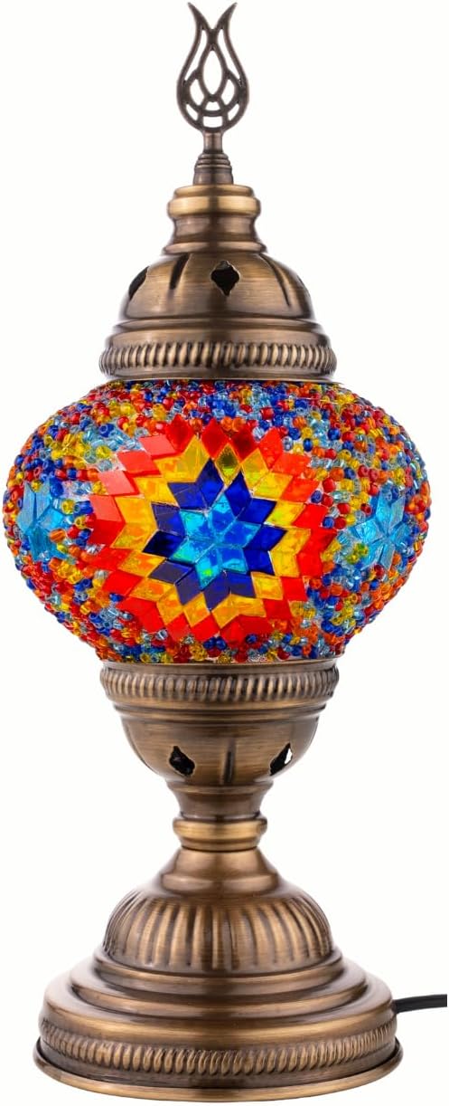 DEMMEX Türkisches Mosaiklampen-Set zum Selbermachen, komplettes Kunst- und Handwerks-Geschenkset für
