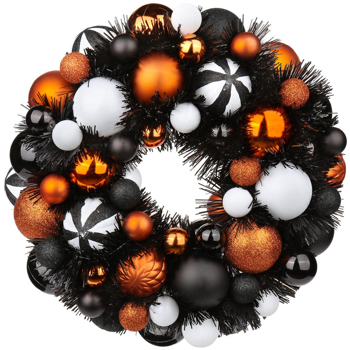 13 Zoll/33cm Halloween Kranz, Halloween Deko Garten, Halloween-Kranz für Haustür, Willkommenskranz,
