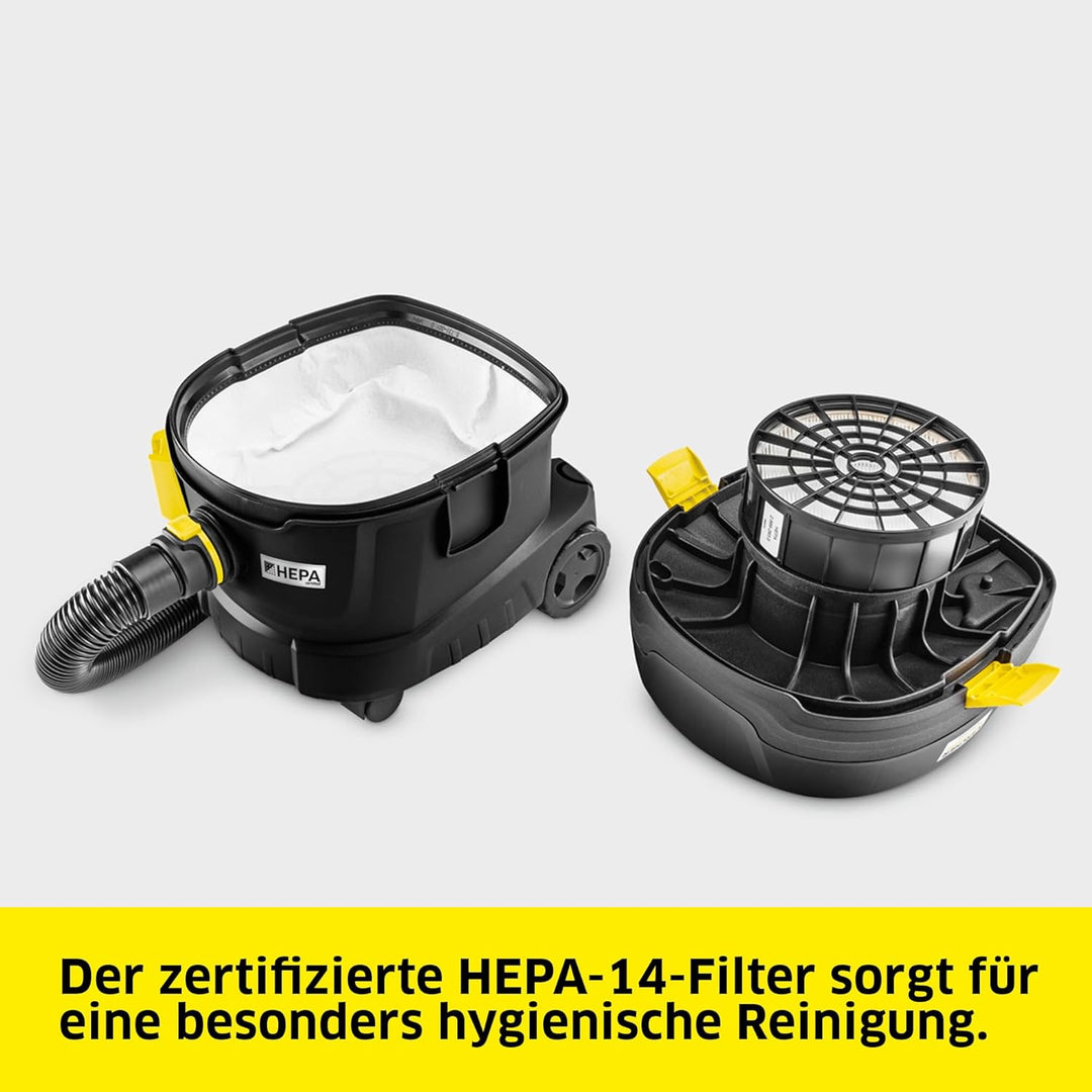Kärcher Sauger T 11/1 Classic HEPA Re!Plast, leichter Staubsauger, Behälter: 11 l, Leistung: 850 W,