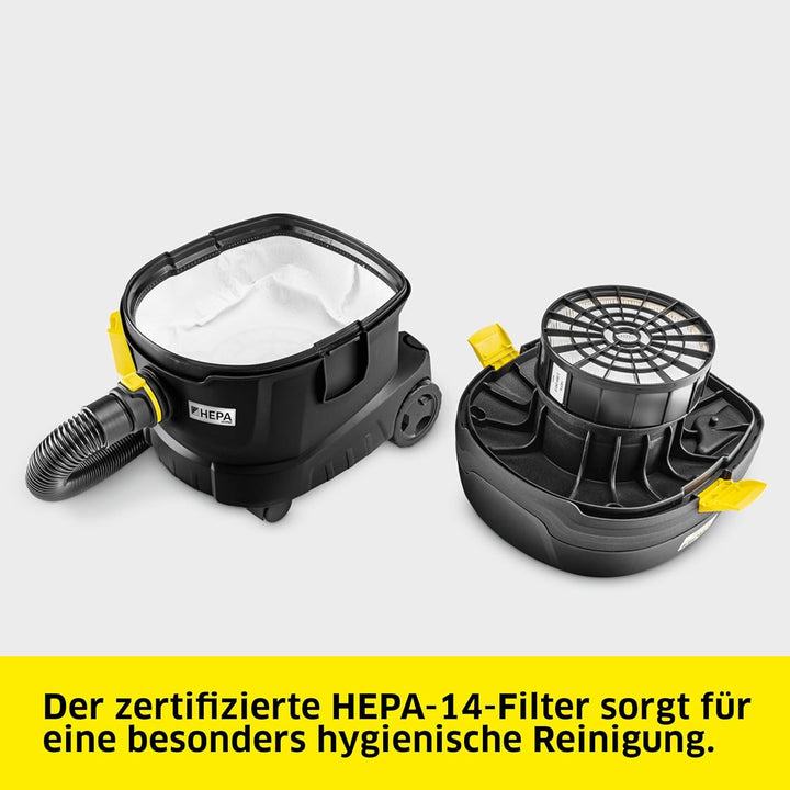 Kärcher Sauger T 11/1 Classic HEPA Re!Plast, leichter Staubsauger, Behälter: 11 l, Leistung: 850 W,