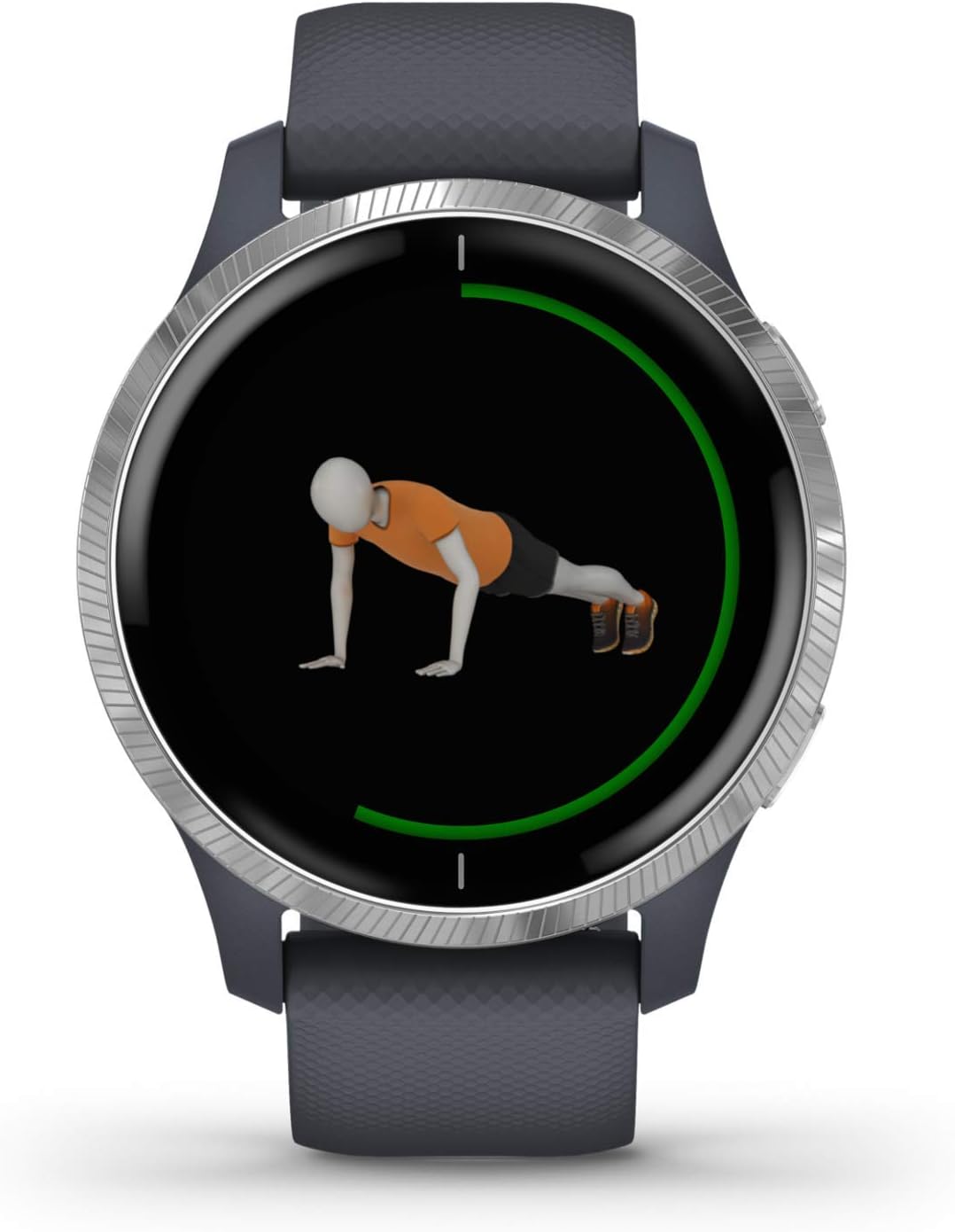 Garmin venu – wasserdichte GPS-Fitness-Smartwatch mit AMOLED Display, Trainingsplänen & animierten Ü