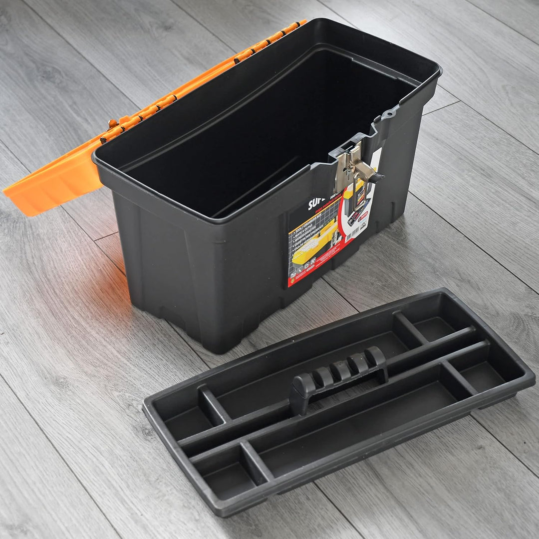 Werkzeugkoffer PRO mit Metallverschluss LEER Werkzeugkasten Abschliessbar Werkzeugbox Sortimentskoff