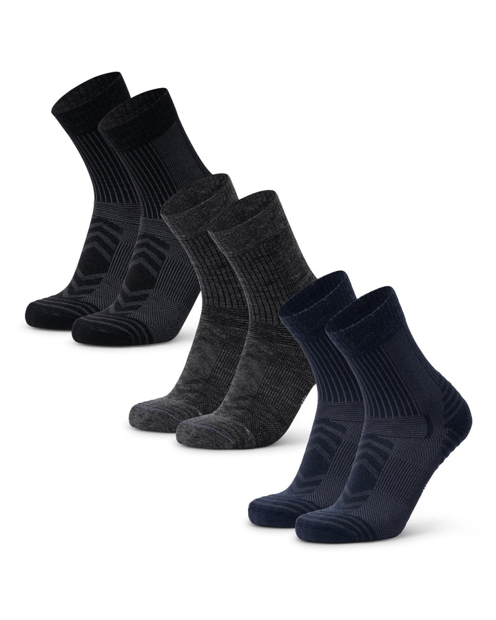 DANISH ENDURANCE Leichte Merino Wolle Wandersocken, Warme Wollsocken, Thermo Merino Socken, Gepolste