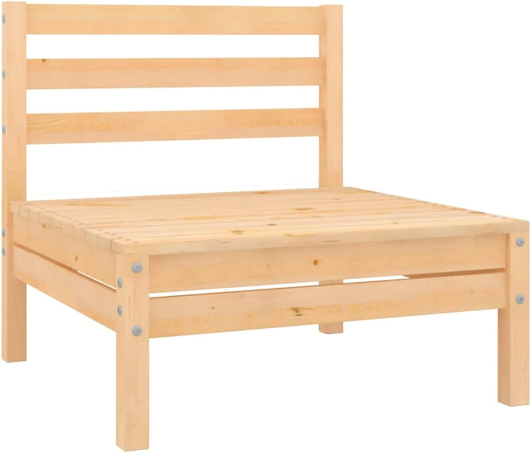 Tidyard 2 STK. Garten Mittelsofa Einzelsofa Modular Gartensofa Holzsofa Gartenmöbel Sofa Kiefer Mass