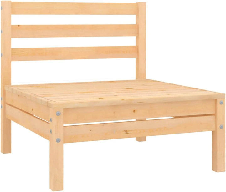 Tidyard 2 STK. Garten Mittelsofa Einzelsofa Modular Gartensofa Holzsofa Gartenmöbel Sofa Kiefer Mass