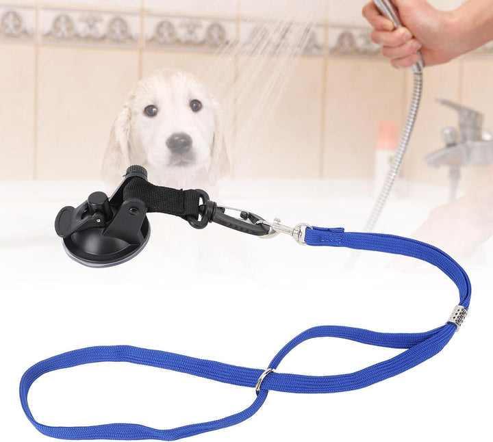 SENECESLI Hunde Badegurt mit Saugnapf, Hundepflege Badewannen Rückhaltesystem, Verstellbares Festes