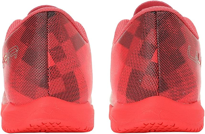 PUMA Unisex Kinder Ultra Play It Jr Soccer Shoe 28 EU Fiery Coral Fizzy Light Puma Black, 28 EU Fier
