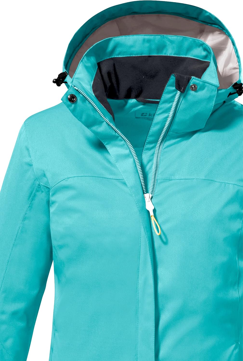 Killtec Damen Kos 133 Wmn Jckt Funktionsjacke/Outdoorjacke mit abzippbarer Kapuze 38 aqua, 38 aqua