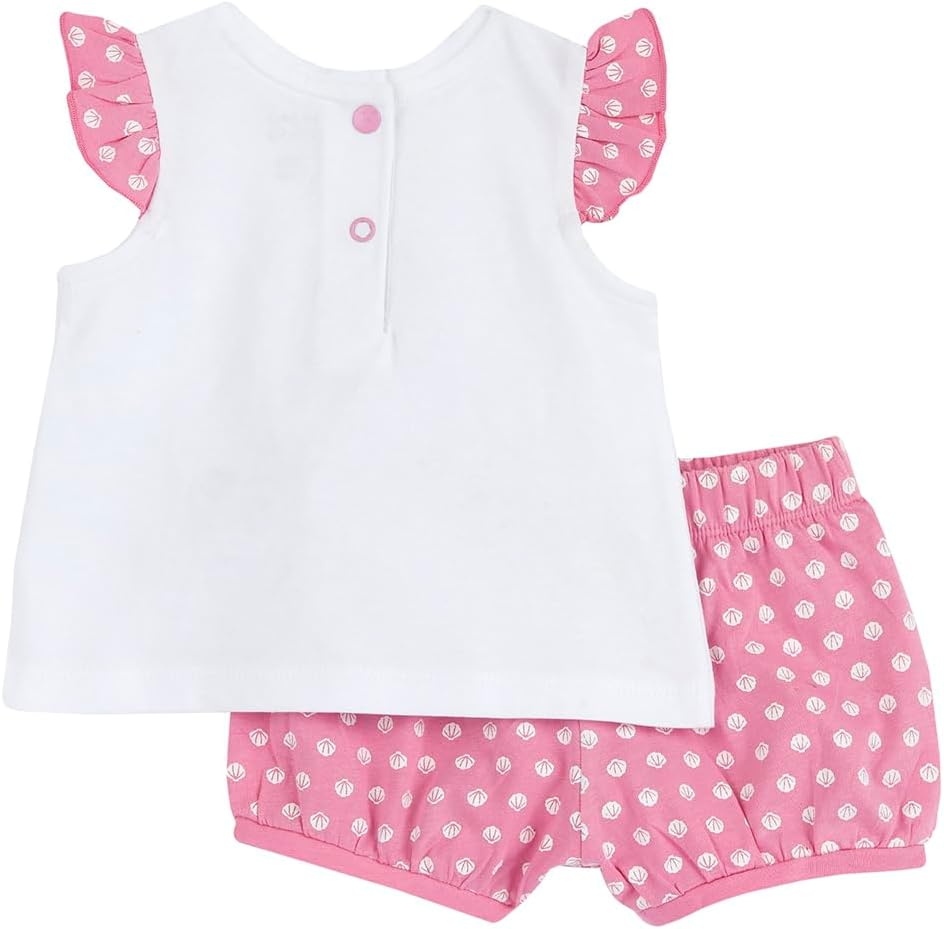 Chicco Mädchen Set aus T-shirt und Shorts Overall (1er Pack) 3 Monate Rose, 3 Monate Rose