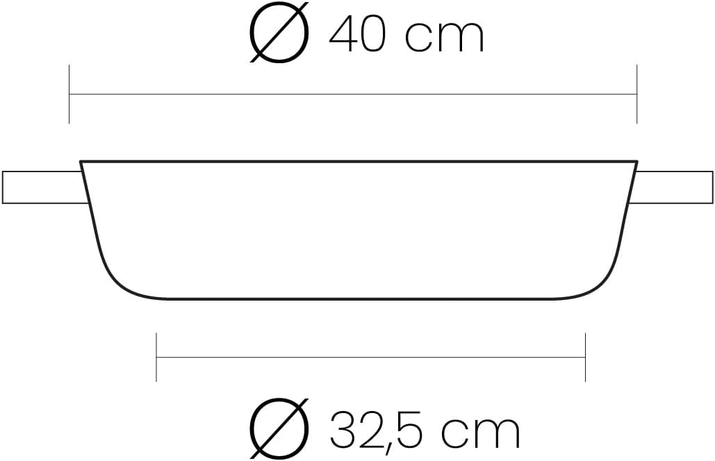 IBILI - Schmortopf Evolution aus geschmiedetem Aluminium, Deckel aus Glas und Griffe aus Silikon, 40