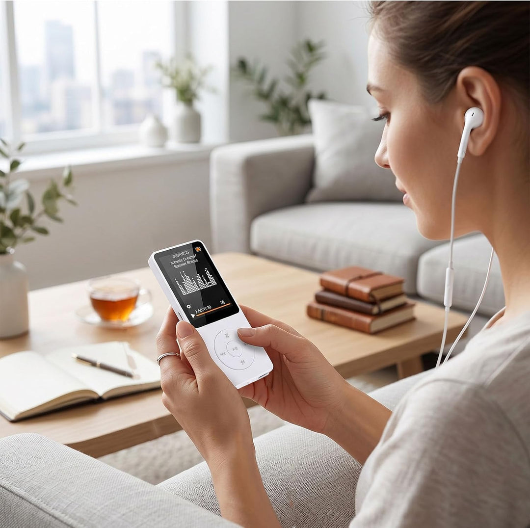 Bewinner Bluetooth-MP3-Player, Weiss WHITE, WHITE