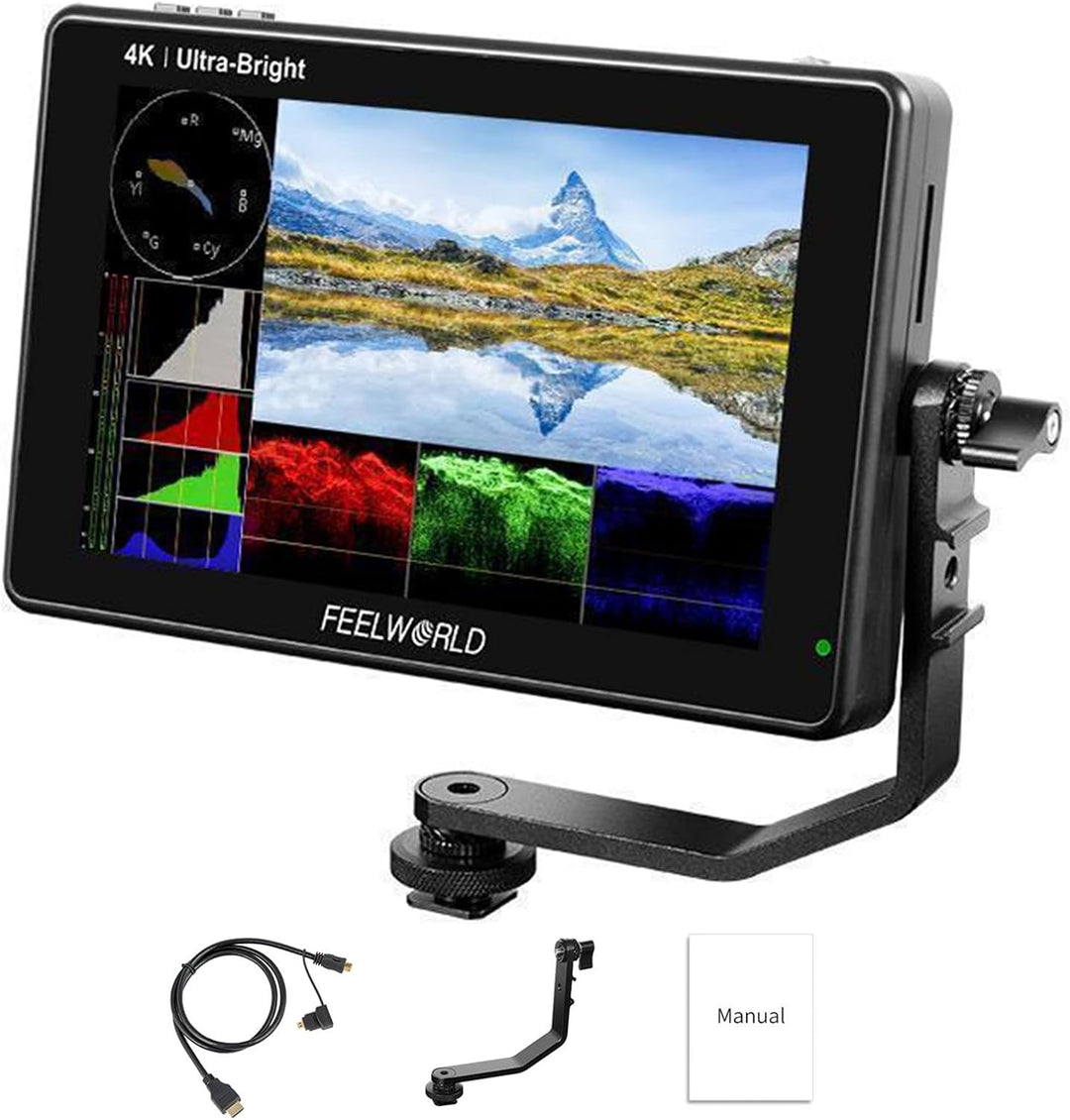 Feelworld LUT7 7 Zoll 1920x1200 IPS 4K Touchscreen 2200nit Ultra Bright DSLR-Kamera Feldmonitor Unte