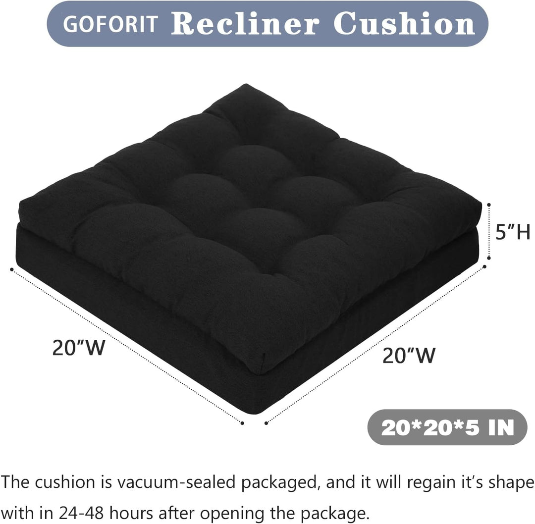 GOFORIT Sitzerhöhung für Ältere 50x50x12cm, Exklusives Zweilagiges Memory-Schaum Sitzkissen mit Star