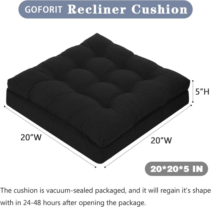 GOFORIT Sitzerhöhung für Ältere 50x50x12cm, Exklusives Zweilagiges Memory-Schaum Sitzkissen mit Star