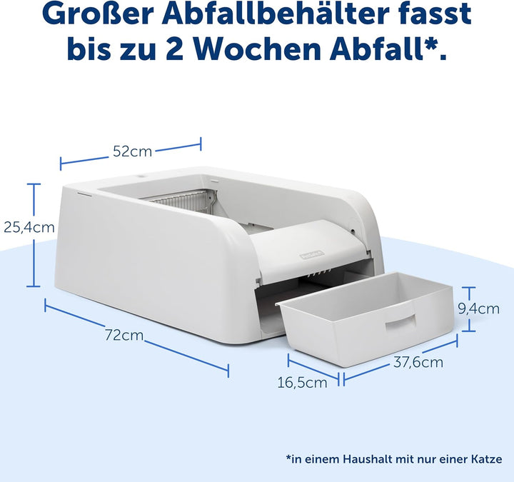 PetSafe ScoopFree Selbstreinigende Katzentoilette für Klumpstreu – hervorragende Geruchskontrolle –