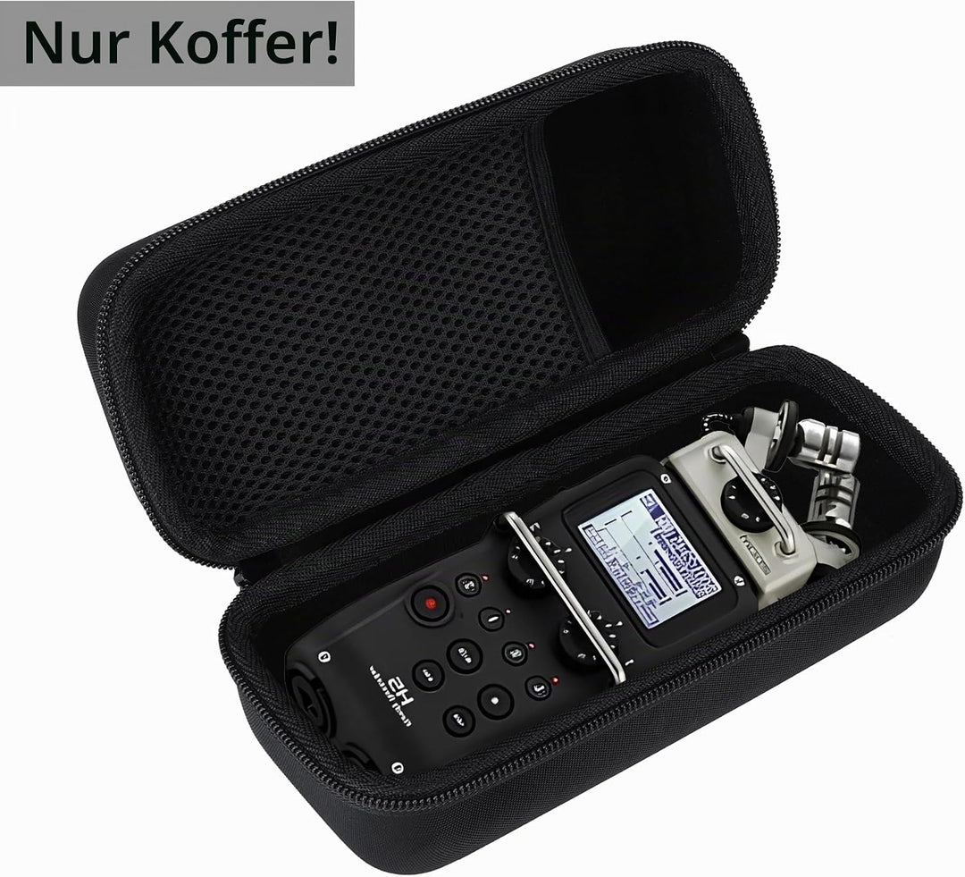 Hart Schutz Hülle Etui Tasche für Zoom H5 Tragbarer 4 Spur Recorder Schwarz Etui 8.7 x 3.9 x 3.5 inc