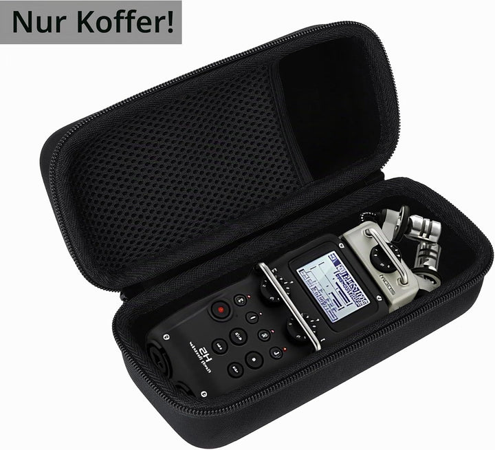 Hart Schutz Hülle Etui Tasche für Zoom H5 Tragbarer 4 Spur Recorder Schwarz Etui 8.7 x 3.9 x 3.5 inc
