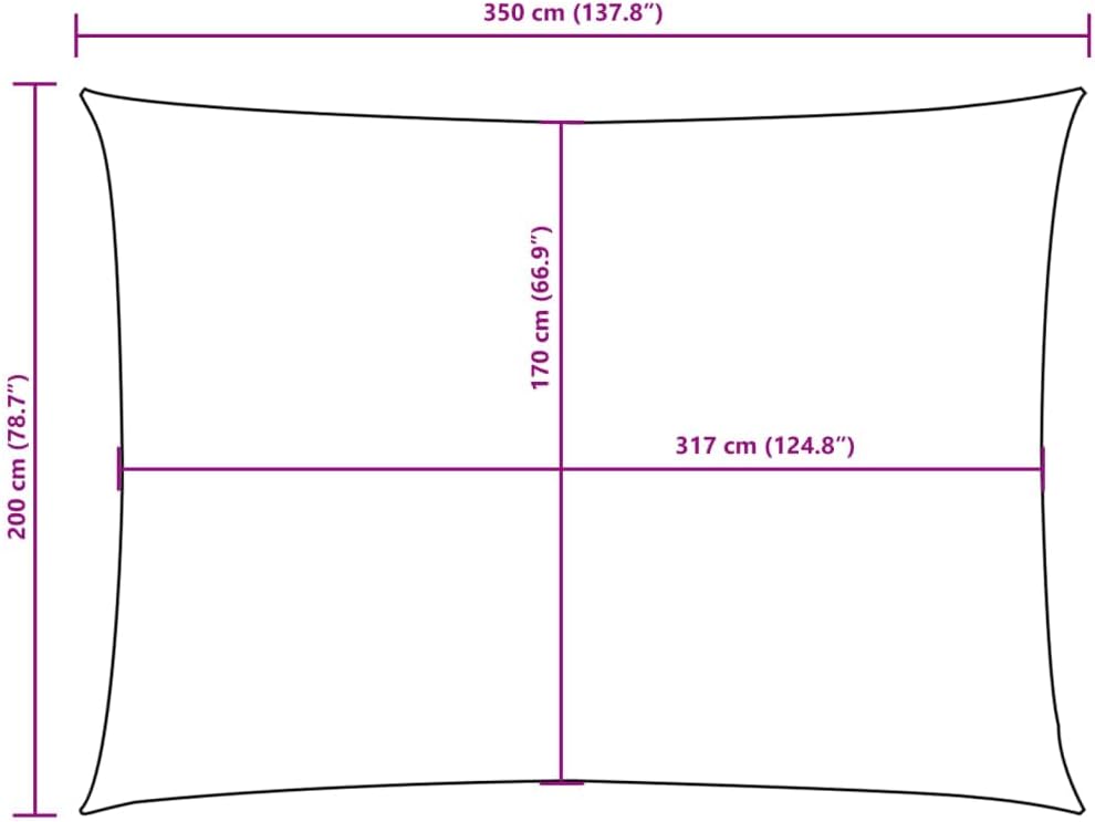 vidaXL Sonnensegel Wasserfest Sonnenschutz Windschutz Sonnendach UV Schutz Garten Terrasse Balkon Ox