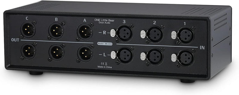 3 Way Stereo XLR Balanced Audio Umschaltbox Passive Manual Selector Switch Converter (XLR Interface