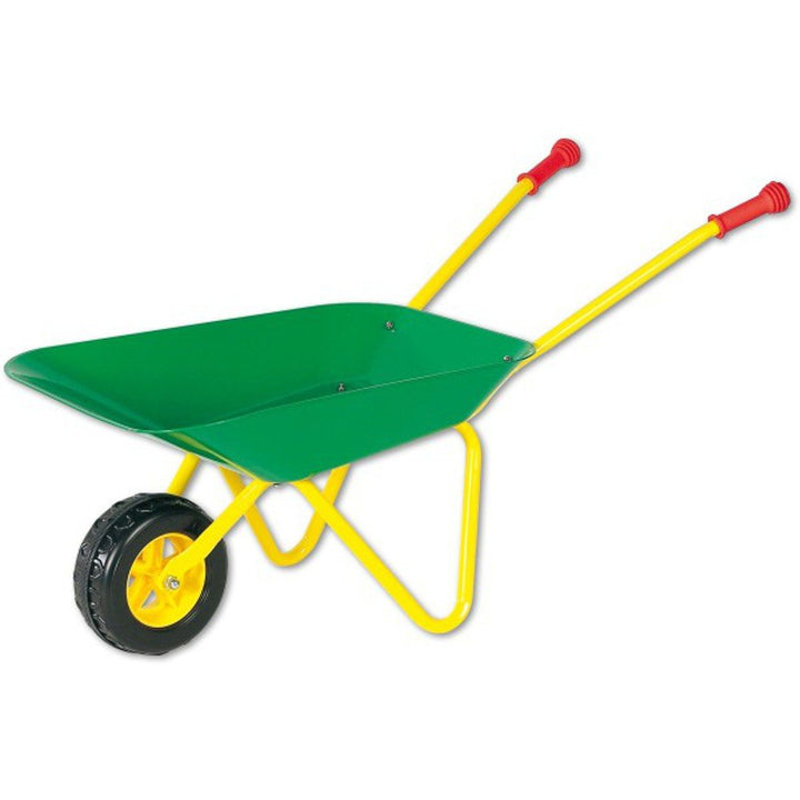 Outdoor active Schubkarre Metall gruen/gelb