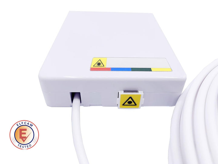 Elfcam® - 7m Glasfaser-Kabel SC/APC auf SC/APC Stecker mit Glasfaser-Abschlusspunkt (G-BOX Abschluss