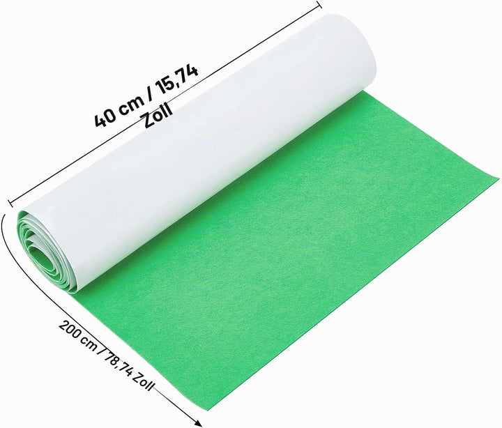 BENECREAT 40cmx2m Selbstklebender Stick Filz Grüner Selbstklebender Filzregal Für Box Liner, Bilderr
